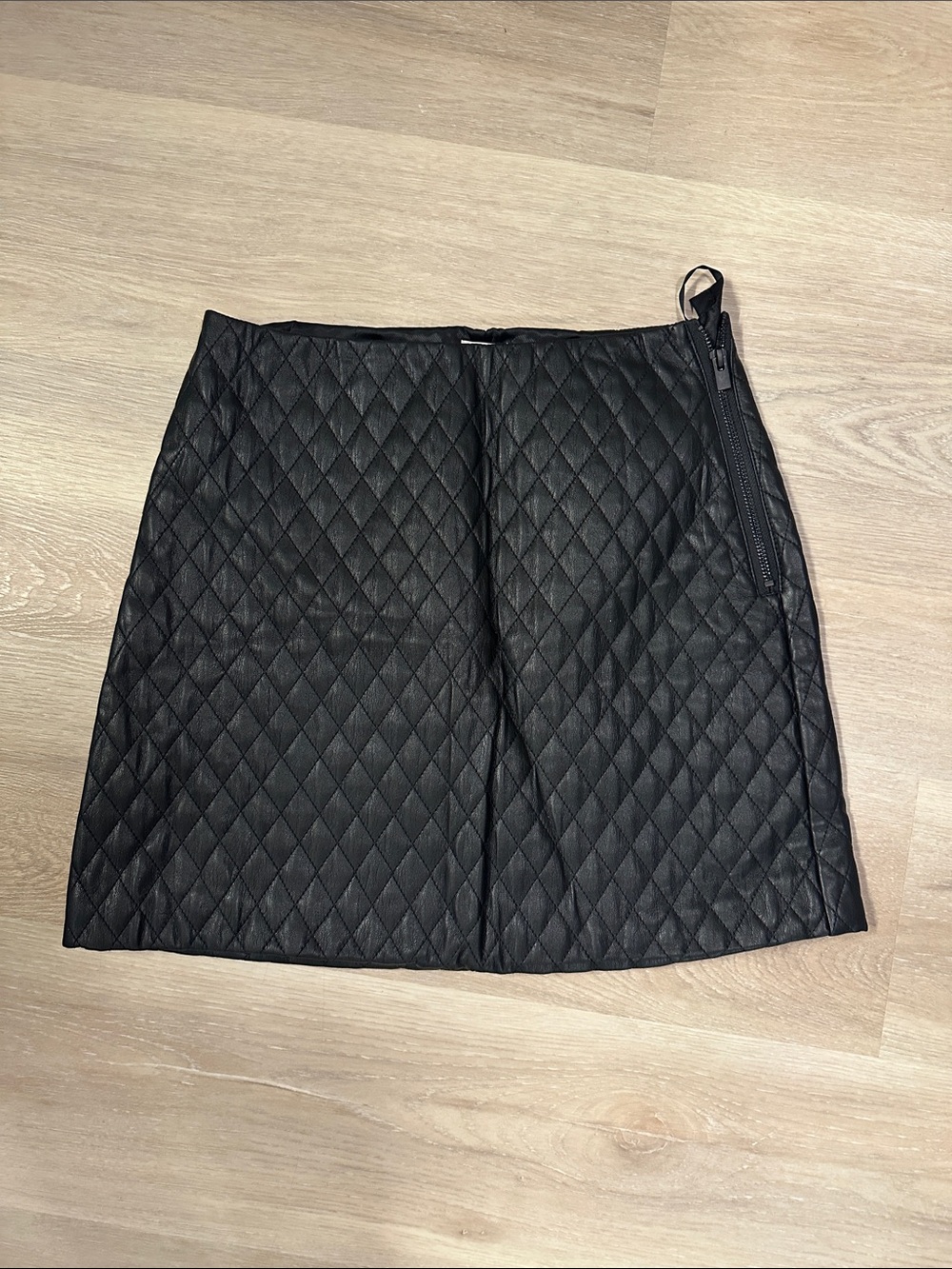 Aritzia Sunday Best Quilted Vegan Leather Mini Skirt